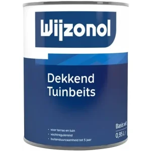 Direct Beschikbaar Wijzonol Dekkend Tuinbeits | Dekkende Houtverf Buiten-1 LTR - Wit