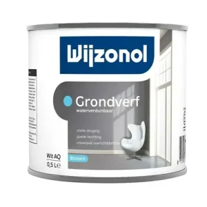 Meest Verkocht Wijzonol Grondverf Waterverdunbaar | Grondverf Binnen-500 ML - Wit
