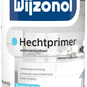 Wijzonol Hechtprimer Waterverdunbaar | Grondverf Binnen & Buiten-500 ML - Wit Weekendaanbieding