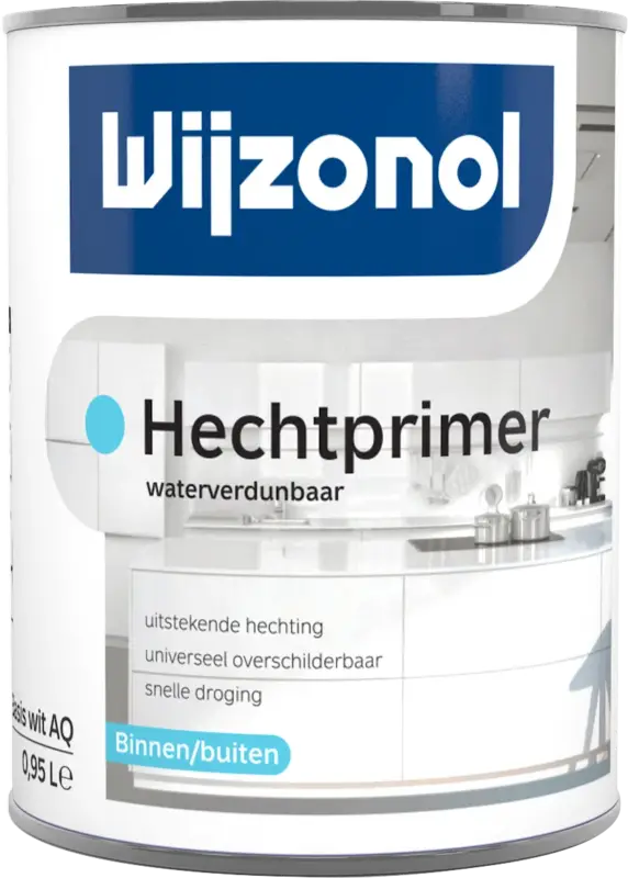 Wijzonol Hechtprimer Waterverdunbaar | Grondverf Binnen & Buiten-500 ML - Wit Weekendaanbieding