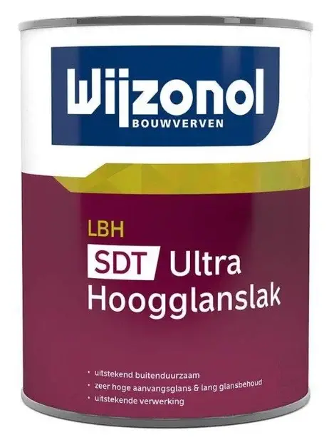 Wijzonol LBH SDT Ultra Hoogglanslak | Hoogglans Buitenlak-500 ML - Wit Express Levering