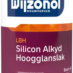 Tijdelijk Beschikbaar Wijzonol LBH Silicon Alkyd Hoogglanslak | Hoogglans Buitenlak-500 ML - Wit