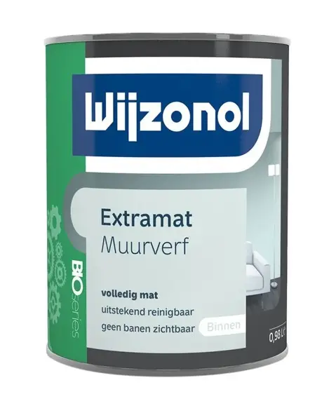 Wijzonol Muurverf Extramat-1 LTR - Wit Hete Deal