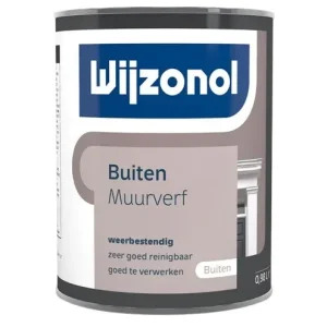 Seizoensaanbieding Wijzonol Muurverf Voor Buiten Zijdeglans-1 LTR - Wit