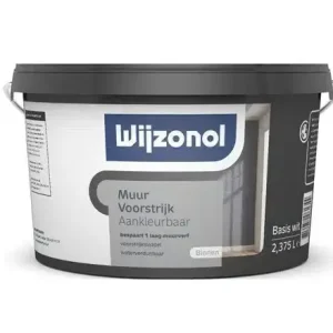 Wijzonol Muurvoorstrijk Aankleurbaar-2,5 LTR - Wit Direct Verzonden