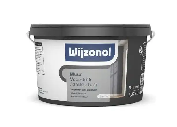 Wijzonol Muurvoorstrijk Aankleurbaar-2,5 LTR - Wit Direct Verzonden