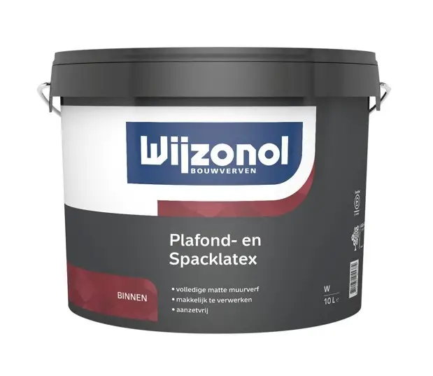 Wijzonol Plafond- en Spacklatex-2,5 LTR - Wit Direct Verzonden