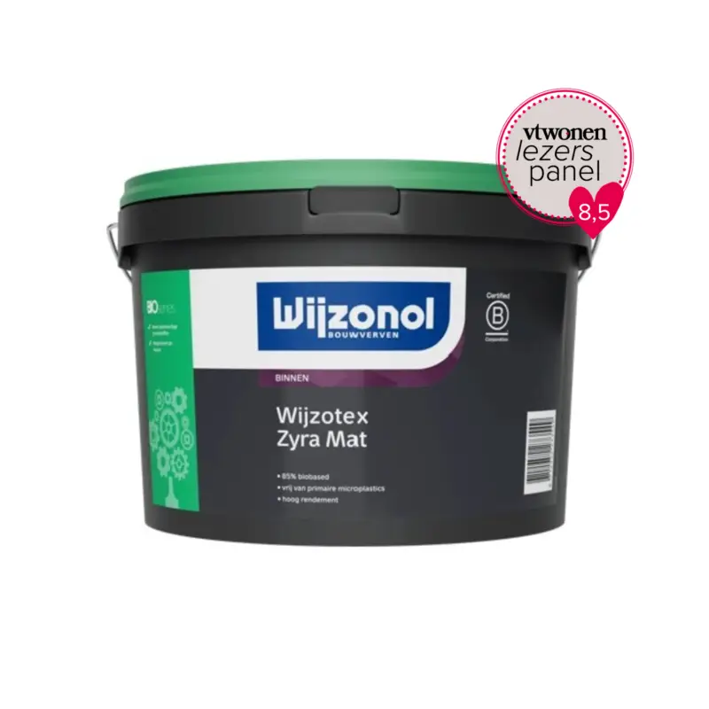 Wijzonol Wijzotex Zyra Mat-2,5 LTR - Wit Laatste Versie