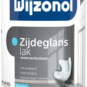 Wijzonol Zijdeglanslak Waterverdunbaar| Lakverf Binnen-500 ML - Wit Hete Deal