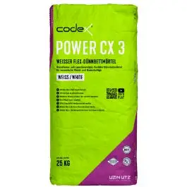codex Power CX 3 wit / 25kg Laatste Versie