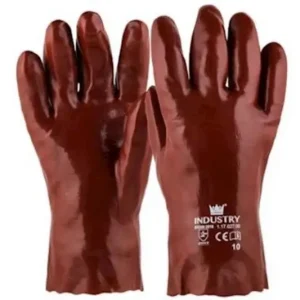 MAJESTIC HANDSCHOEN PVC ROOD ENKEL GEDIPT Korting