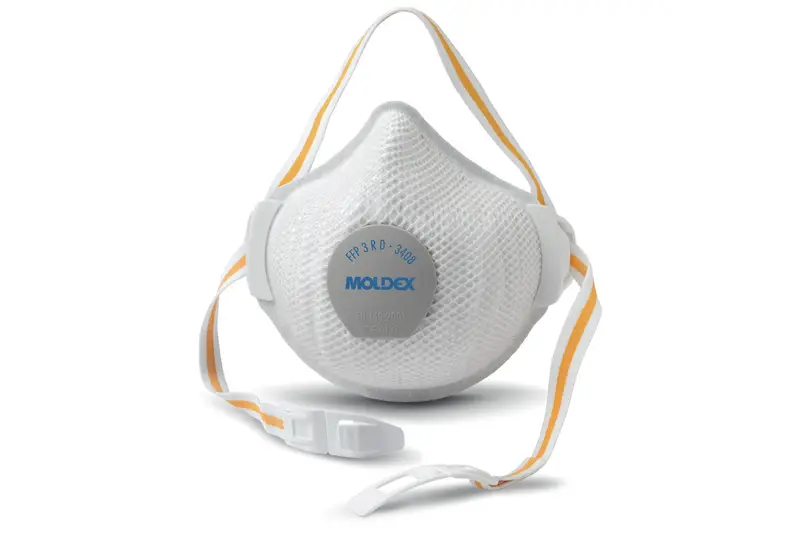 MOLDEX 3408 HERBRUIKBAAR STOFMASKER AIR PLUS PROVALVE FFP3 R D MET PROVALVE VENTIEL Finale Uitverkoop