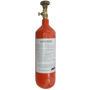 Aanbieding KARWEIFLES 225 BAR MET KRAAN - ORANJE