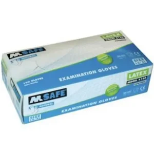 M-SAFE 4160 DISPOSABLE LATEX HANDSCHOEN 100 STUKS Weekendaanbieding