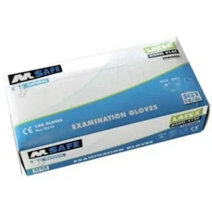 Gereduceerde Prijs M-SAFE 4140 DISPOSABLE LATEX HANDSCHOEN 100 STUKS