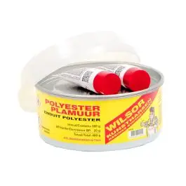 Polyesterplamuur grijs set 0.40 kg Voordeelprijs