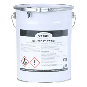 VEROL HOUTCOAT ZWART Laatste Kans