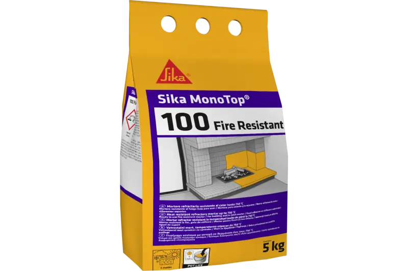 SIKA MONOTOP 100 FIRE RESISTANT VUURVASTE MORTEL Gratis Retour