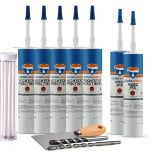 AQUASHIELD VOCHTSTOP INJECTIEGEL SET Hoge Kwaliteit