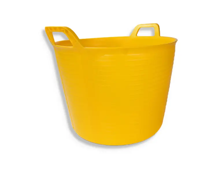 Tijdelijk Beschikbaar Rubi Plastic Mand Geel Nr.3 40L