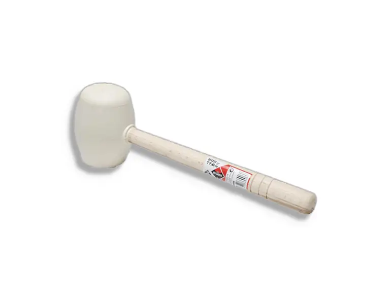 Premium Tegelgereedschap Rubi Rubber Hamer Wit 500 Gr Rond