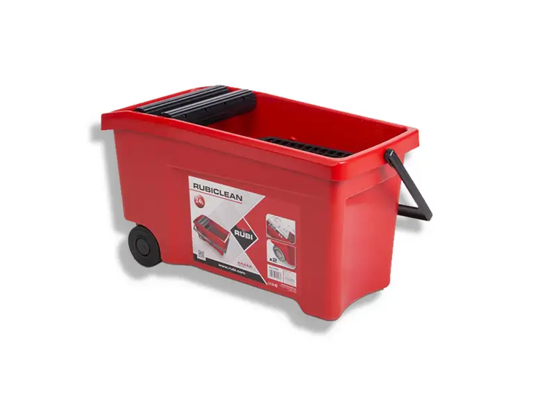 Op = Op Tegelgereedschap Rubi Wasboy Rubiclean Op Wielen