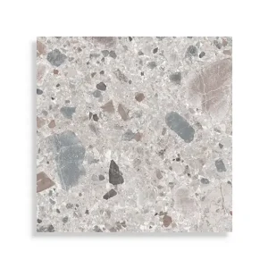 Gecertificeerd Vloertegel vtwonen Composite Grey Brown 80 x 80