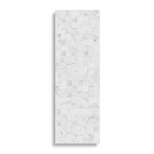 Op = Op wandtegel Porcelanosa Carrara Blanco Mosaico 33,3 x 100