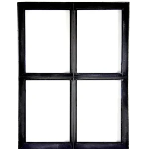 Authentiek zwart stalen raam vast model met enkel glas B40xH50 cm Direct Beschikbaar