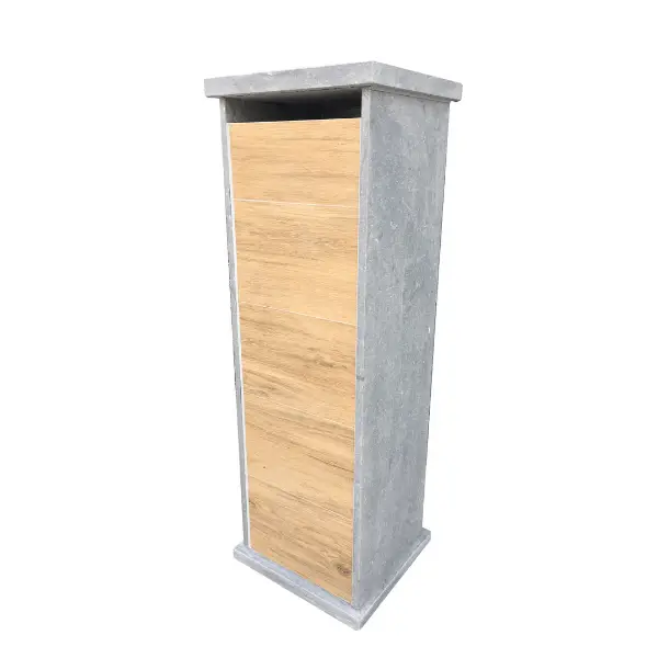 Laatste Versie Belgische Arduin hardsteen brievenbus Woodlook model 5