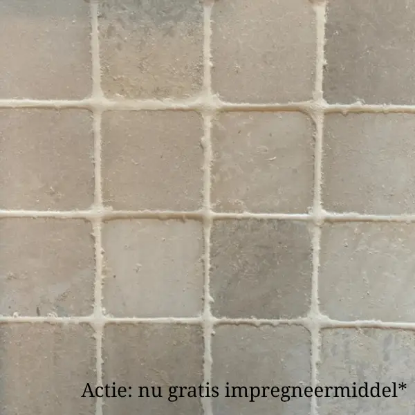 Koop Online Bourgondische dallen crème getrommeld 20 x 20 cm per m2