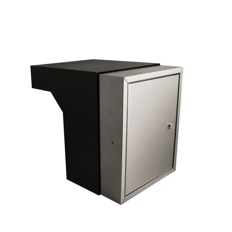 Brievenbus inbouwkast RVS 55 - 68 cm incl. slot Gratis Retour