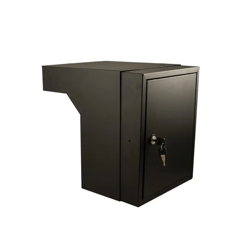 Betaalbaar Brievenbus inbouwkast Zwart 40 - 55 cm incl. slot