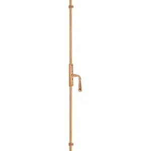 Exclusieve Aanbieding Dauby decoratief raambeslag "Pure Line type 1830"ruw brons gepolijstper stuk