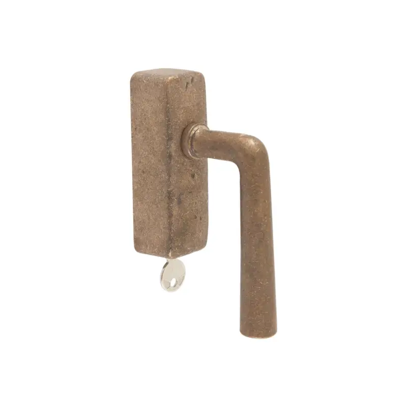 Dauby Pure Line raamklink type 1925+ brons gepolijst afsluitbaar per stuk Bestseller