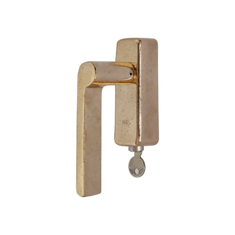Premium Dauby Pure Line raamklink type 1928 brons gepolijst afsluitbaar links per stuk