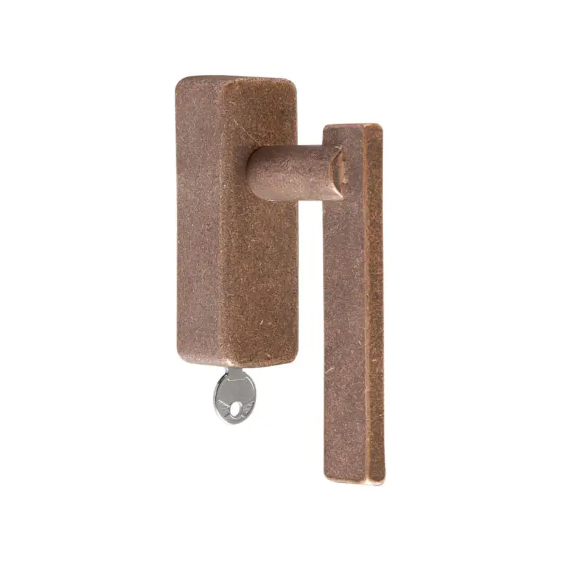 Dauby Pure Line raamklink type 2017 ruw brons afsluitbaar per stuk Premium