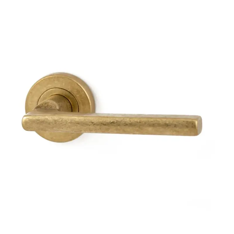Design deurklink (set van 2) Getrommeld Messing model Saro Betrouwbaar