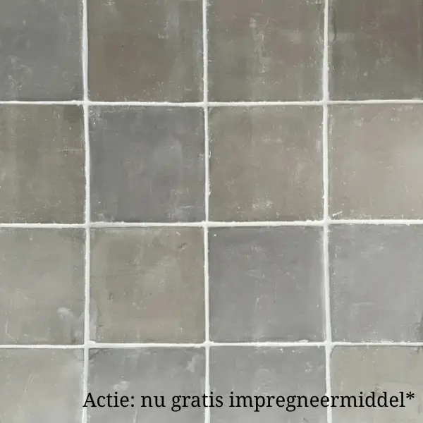 Superprijs Gesmoorde verouderde estrikken, bruin grijs 22 x 22 cm per m2