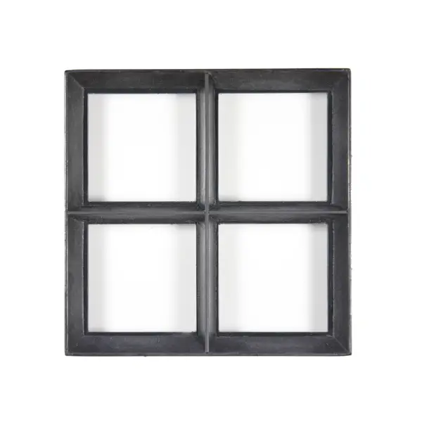 Authentiek zwart stalen raam vast model met dubbel glas B30xH30 cm Direct Beschikbaar
