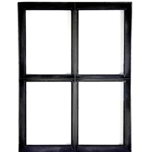 Authentiek zwart stalen raam vast model met dubbel glas B30xH40 cm Gecertificeerd