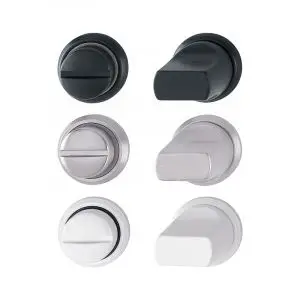 Koop Online Austria binnendeurbeslag Toiletset Nero Legno serie
