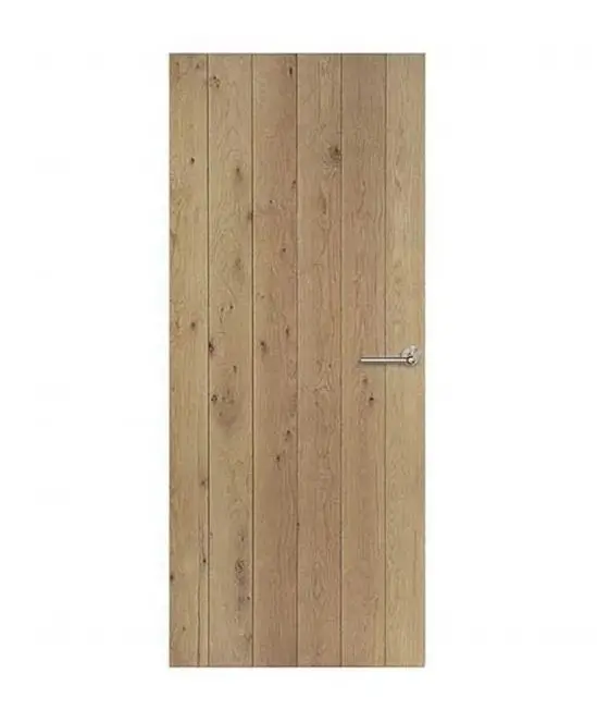 Express Levering Massief eiken stompe binnendeur met natuurlijke look