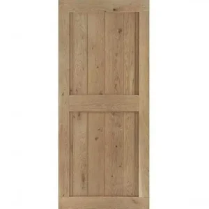 Massief eiken stompe binnendeur met natuurlijke look met klamp Beste Prijs