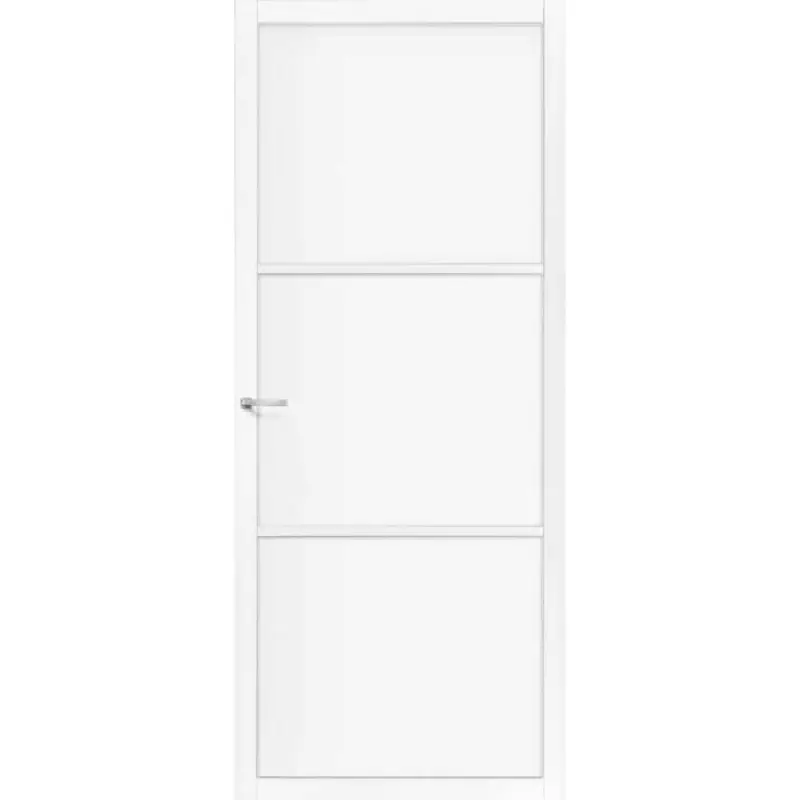 Meest Verkocht Skantrae binnendeur stomp blank glas SSL 4053 wit gegrond