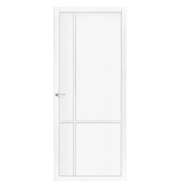 Binnendeur stomp blank glas SSL 4059 wit gegrond Gecertificeerd