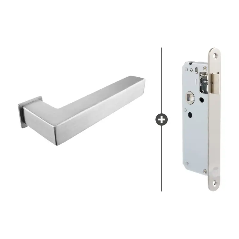 Skantrae Slim Seriehang- en sluitwerkset 805 mat chroom vierkant Korting