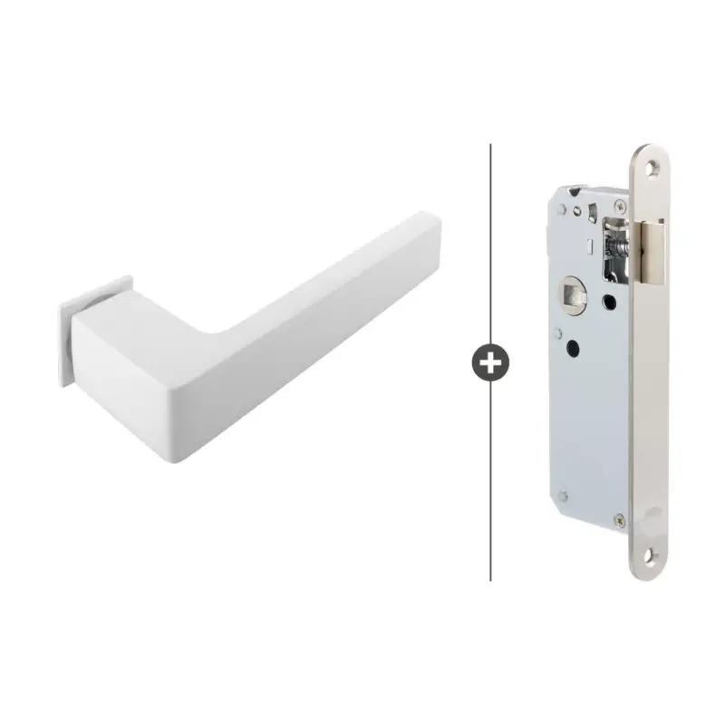 Nieuw Skantrae Slim Seriehang- en sluitwerkset 812 wit rechthoekig