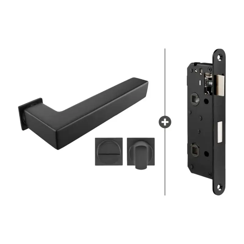 Skantrae Slim Seriehang- en sluitwerkset 846 met toiletslot vierkant Snelle Levering