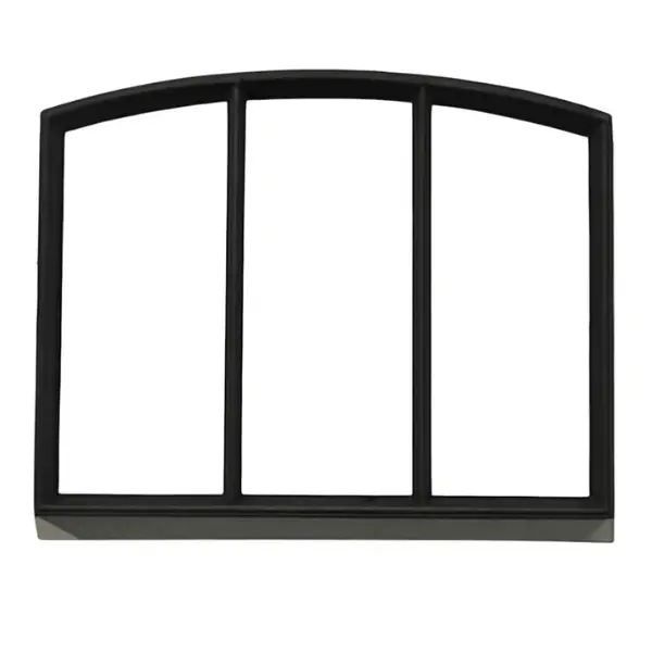 Authentiek zwart stalraam met dubbel glas B66xH52,5cm Direct Verzonden